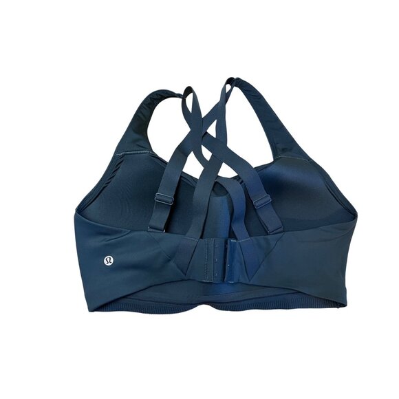 Lululemon Energy High Support Sports Bra 38DD Indochine Blue Adjustable Straps - Picture 2 of 4